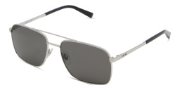 EYE'M Square Sunglasses in Silver – Product Photo 2