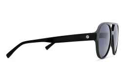 Shop EYE'M Logo Signature Aviator Sunglasses in Black online.