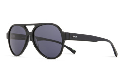 Shop EYE'M Logo Signature Aviator Sunglasses in Black online.