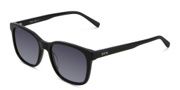 Shop EYE'M Square Sunglasses in Black online.