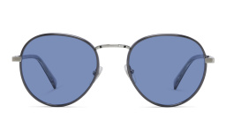 EYE'M Round Sunglasses in Silver – Product Photo 1