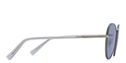 Shop EYE'M Round Sunglasses in Silver online.