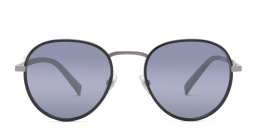 EYE'M Round Sunglasses in Gunmetal – Product Photo 1