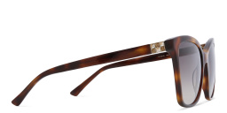 EYE'M Cat Eye Sunglasses in Havana – Product Photo 3