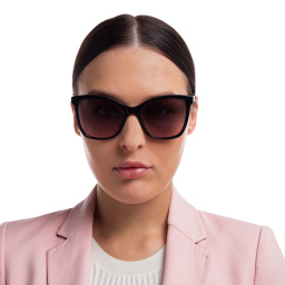 Shop EYE'M Cat Eye Sunglasses in Black online.