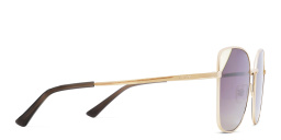 Shop EYE'M Cat Eye Sunglasses in Gold online.