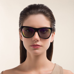 EYE'M Cat Eye Sunglasses in Black – Product Photo 5