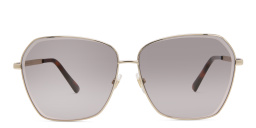 EYE'M Wide Cat Eye Sunglasses in Gold – Product Photo 1