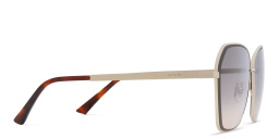 EYE'M Wide Cat Eye Sunglasses in Gold – Product Photo 3