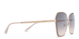 EYE'M Wide Cat Eye Sunglasses in Rose Gold – Product Photo 3