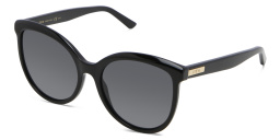 EYE'M Cat Eye Sunglasses in Black – Product Photo 2
