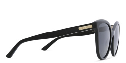 EYE'M Cat Eye Sunglasses in Black – Product Photo 3