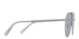 Shop EYE'M Aviator Sunglasses in Silver online.