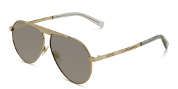 EYE'M Aviator Sunglasses in Matte Gold – Product Photo 2