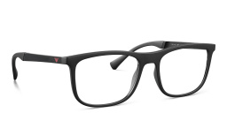 Emporio Armani Rectangle Eyeglasses in Shiny Black – Product Photo 4
