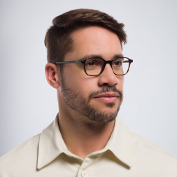 Ray-Ban Leonard Square Eyeglasses in Havana – Product Photo 5