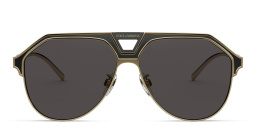 Dolce & Gabbana Wide Aviator Sunglasses in Gold – Product Photo 1