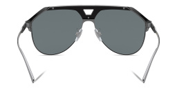 Dolce & Gabbana Wide Aviator Sunglasses in Gunmetal – Product Photo 4