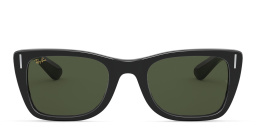 Ray-Ban Caribbean Rectangle Sunglasses in Black – Product Photo 1