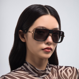 Shop BALMAIN O.R. Unisex Aviator Sunglasses in Black online.