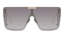 BALMAIN Wonder Boy Unisex Wide Rectangle Sunglasses in Silver – Product Photo 1