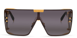 BALMAIN Wonder Boy Unisex Wide Rectangle Sunglasses in Gold – Product Photo 1