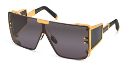 BALMAIN Wonder Boy Unisex Wide Rectangle Sunglasses in Gold – Product Photo 2
