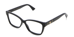 GUCCI Wide Cat Eye Eyeglasses in Black – Product Photo 2