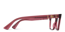 Shop GUCCI Wide Cat-Eye Eyeglasses in Red online.