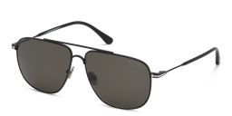 نظارات شمسية أفياتور من توم فورد بلون أسود مطفي - صورة المنتج 2