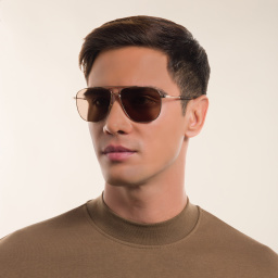 TOM FORD Aviator Sunglasses in Shiny Rose Gold – Product Photo 5