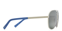 Maui Jim Seacliff Unisex Wide Aviator Sunglasses in Silver – Product Photo 3