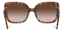 BURBERRY Square Sunglasses in Brown Check – Product Photo 4