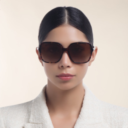 BVLGARI Square Sunglasses in Havana – Product Photo 5