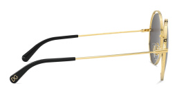 Dolce & Gabbana Wide Round Sunglasses in Gold – Product Photo 3