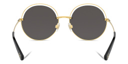 Dolce & Gabbana Wide Round Sunglasses in Gold – Product Photo 4