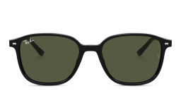 Shop Ray-Ban Leonard Unisex Square Sunglasses in Black online.