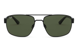 Shop Ray-Ban Irregular Sunglasses in Black online.
