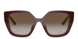 نظارة شمسية بإطار كات آي من برادا بلون عنابي - صورة المنتج 1