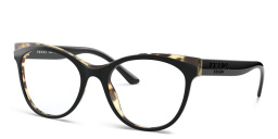 Shop PRADA Butterfly Eyeglasses in Black Havana online.