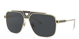 Dolce & Gabbana Square Sunglasses in Gold/Matte Black – Product Photo 2