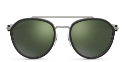 BVLGARI Round Sunglasses in Grey – Product Photo 1