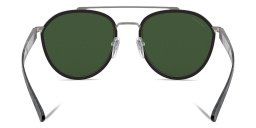 BVLGARI Round Sunglasses in Grey – Product Photo 4