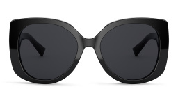 VERSACE Medusa Oversized Sunglasses in Black – Product Photo 1