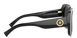 VERSACE Medusa Oversized Sunglasses in Black – Product Photo 3