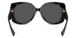 VERSACE Medusa Oversized Sunglasses in Black – Product Photo 4