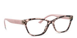 نظارة طبية مستطيلة من برادا بلون وردي هافان - صورة المنتج 4