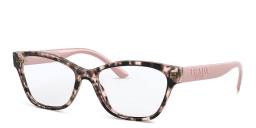 PRADA Rectangle Eyeglasses in Havana Pink – Product Photo 2