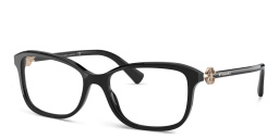 BVLGARI Wide Cat Eye Eyeglasses in Black – Product Photo 2