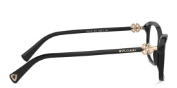 BVLGARI Wide Cat Eye Eyeglasses in Black – Product Photo 3